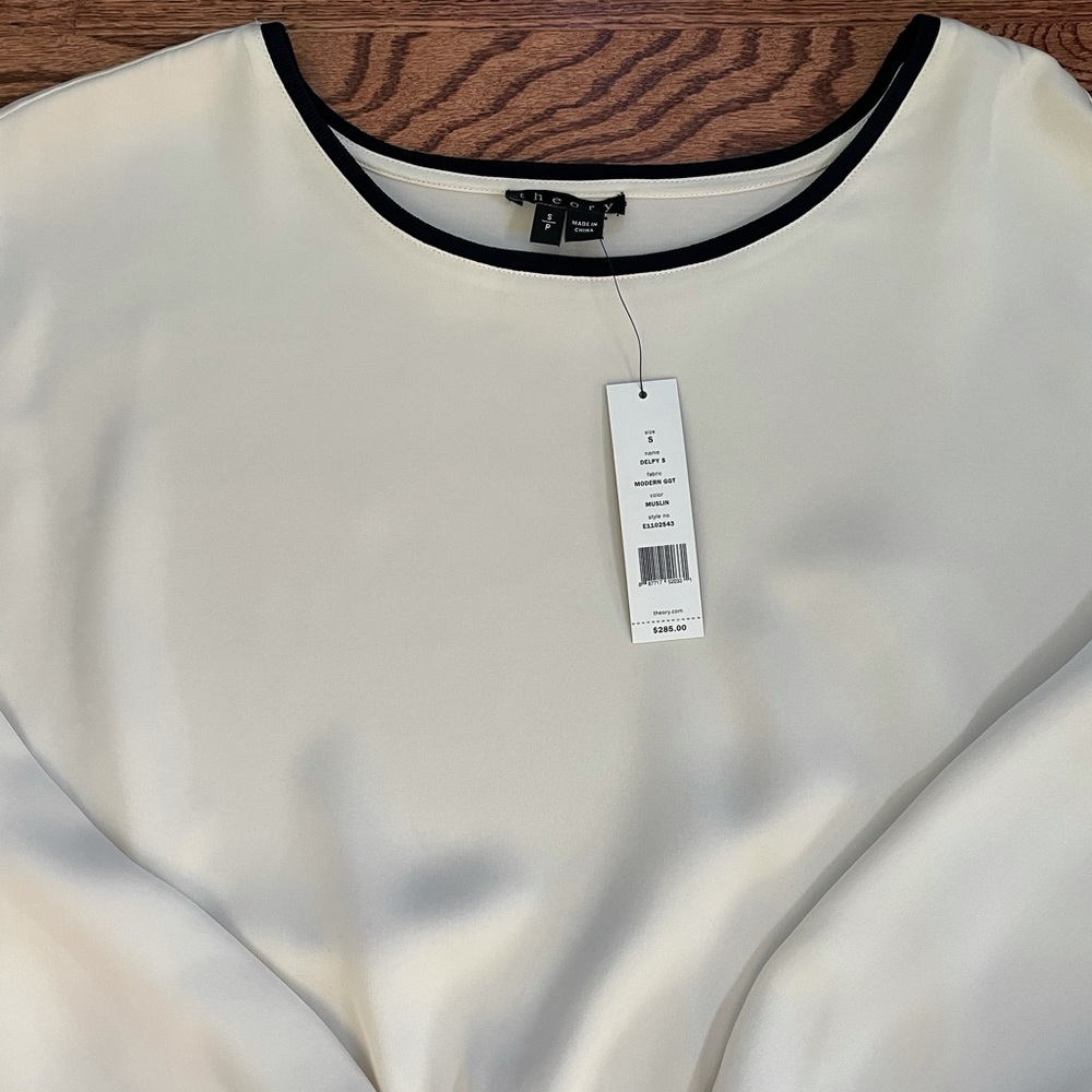NWT Theory Delpy Georgette S Blouse - Picture 6 of 7